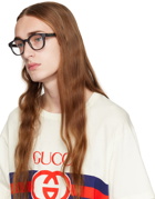 Gucci Gray Round Glasses