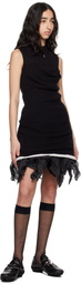 Kiko Kostadinov Black Vecto Knit Tunic Minidress