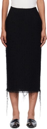 GIA STUDIOS Black Thalia Midi Skirt