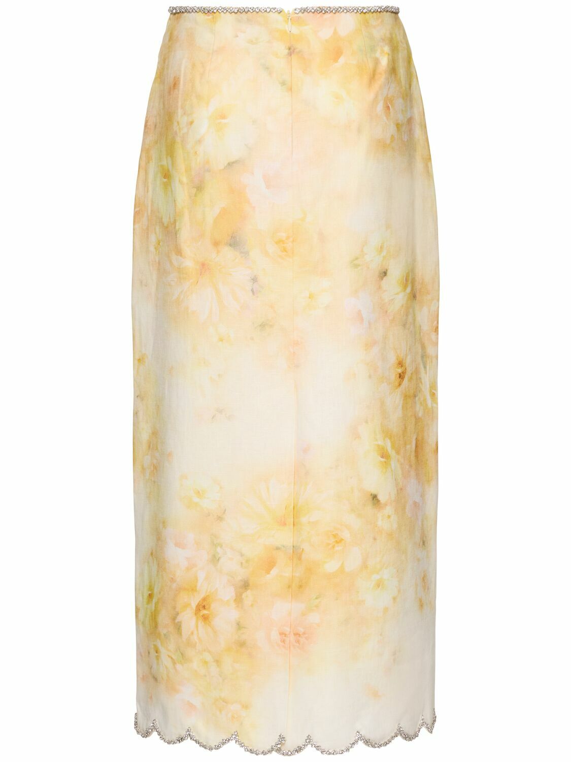 【Zimmermann】Crush Embroidered linen midi skirt Zimmermann Crush Embroidered linen midi skirt Zimmermann