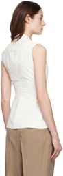 Renaissance Renaissance Off-White Notched Vest