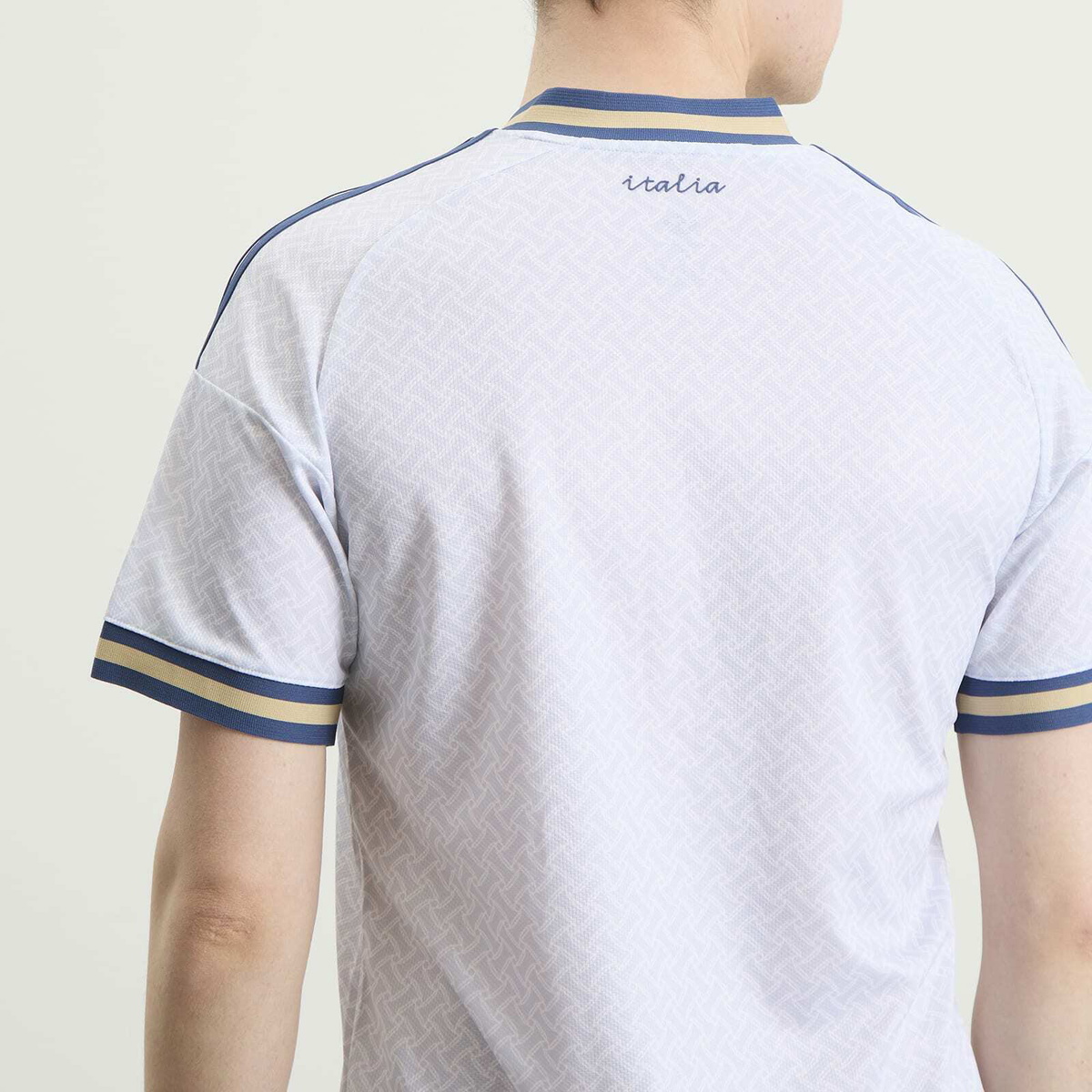 Adidas Men's Italy Away Third Jersey in Aero Blue