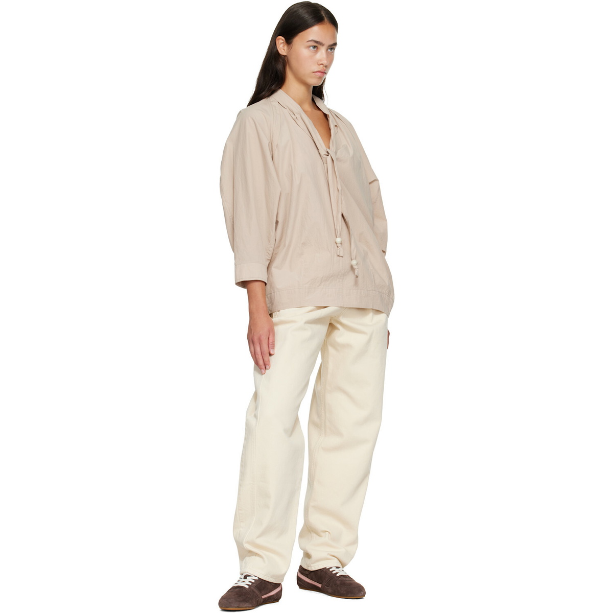 Isabel Marant Brown Senny Low Sneakers