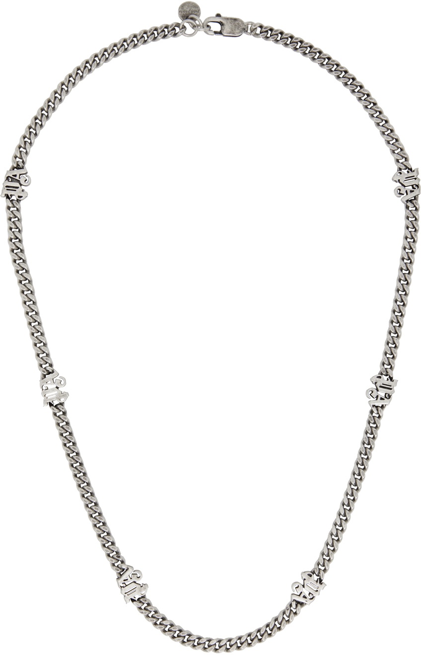 Palm Angels Silver Chain Necklace