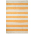 HAY Frotté Striped Bath Towel in Warm Yellow