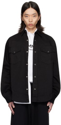 VTMNTS Black Oversized Denim Shirt