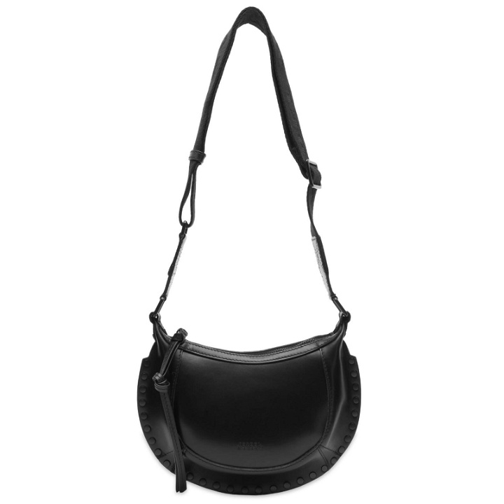 Photo: Isabel Marant Étoile Women's Isabel Marant Oskan Mini Moon Bag in Black/Black