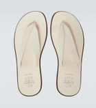 Brunello Cucinelli Leather thong sandals