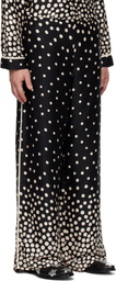 Anna Sui Black Polka Pyjama Pants