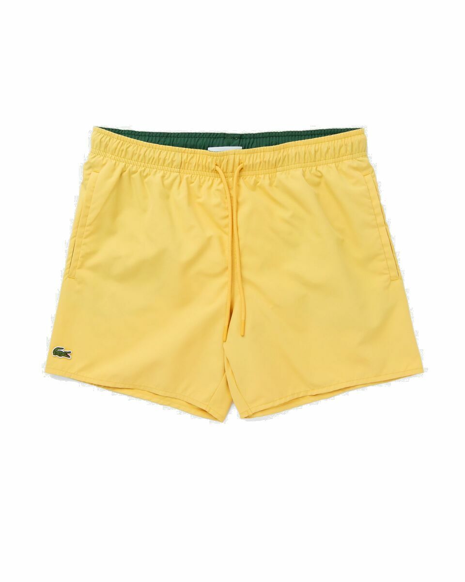 Photo: Lacoste Light Quick Dry Swim Shorts Beige - Mens - Swimwear