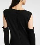 Rick Owens Caped wool maxi dress