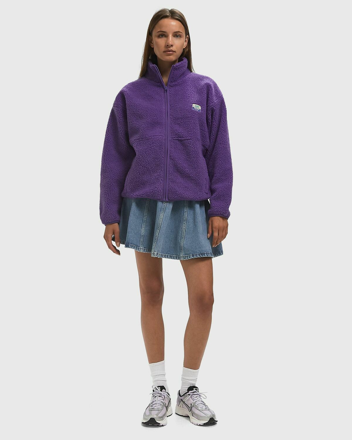American Vintage HOKTOWN VEST Purple Womens Fleece Jacket