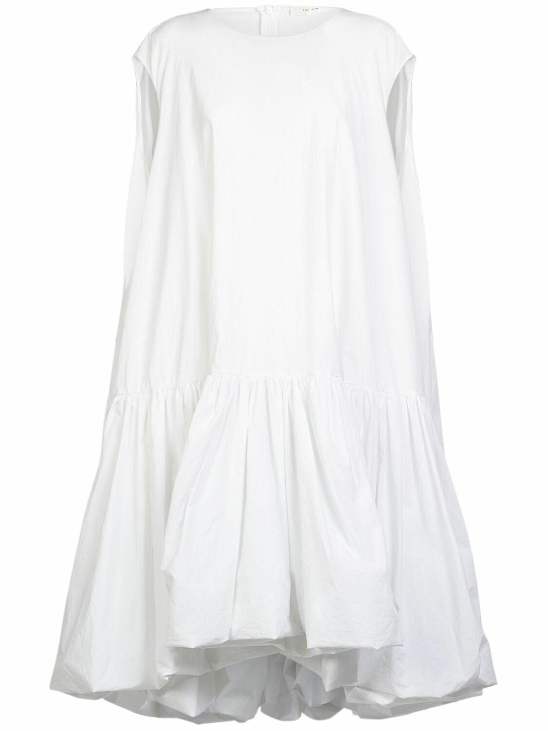 THE ROW Tadao Ruffled Poplin Midi Dress