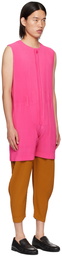 HOMME PLISSÉ ISSEY MIYAKE Pink Colorful Pleats Jumpsuit