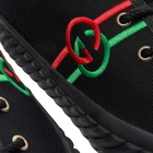 Gucci Men's Tortuga Logo Sneakers in Black