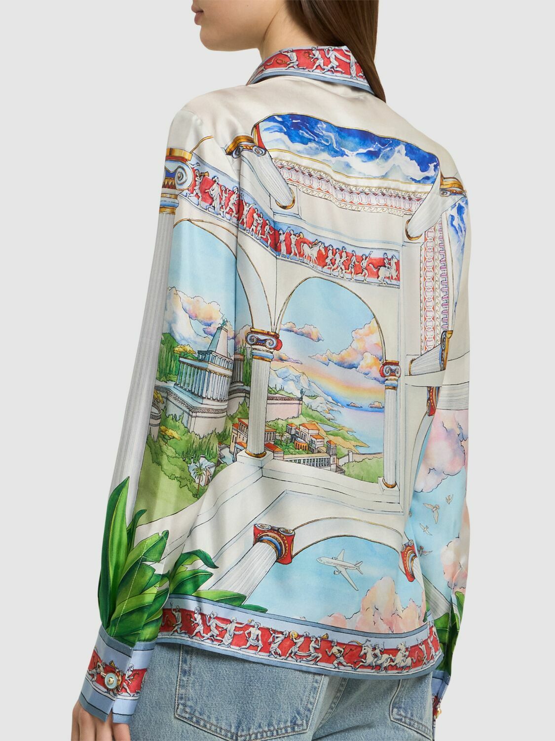 CASABLANCA Printed Silk Twill Shirt Casablanca