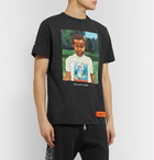 Heron Preston - Slim-Fit Printed Organic Cotton-Jersey T-Shirt - Black