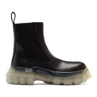 Rick Owens Black Shearling Ankle Boots