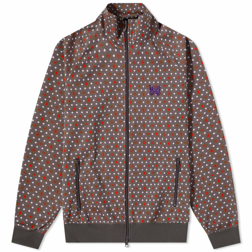 Needles Men's Poly Jacquard Track Jacket in Diamond Needles