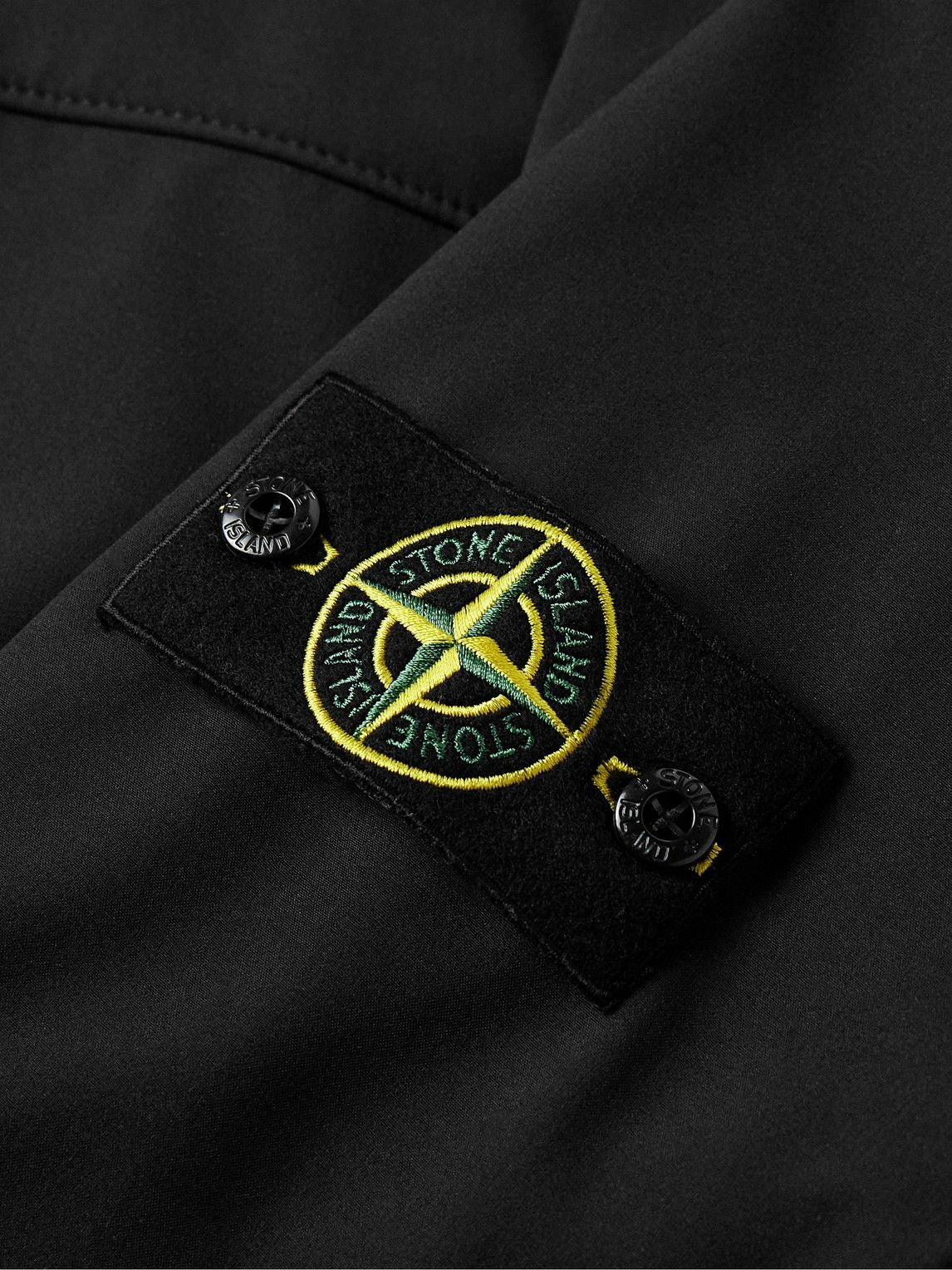 Stone Island - Logo-Appliquéd Shell Hooded Jacket - Black Stone Island