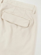 Massimo Alba - Straight-Leg Pleated Cotton-Blend Gabardine Trousers - Neutrals