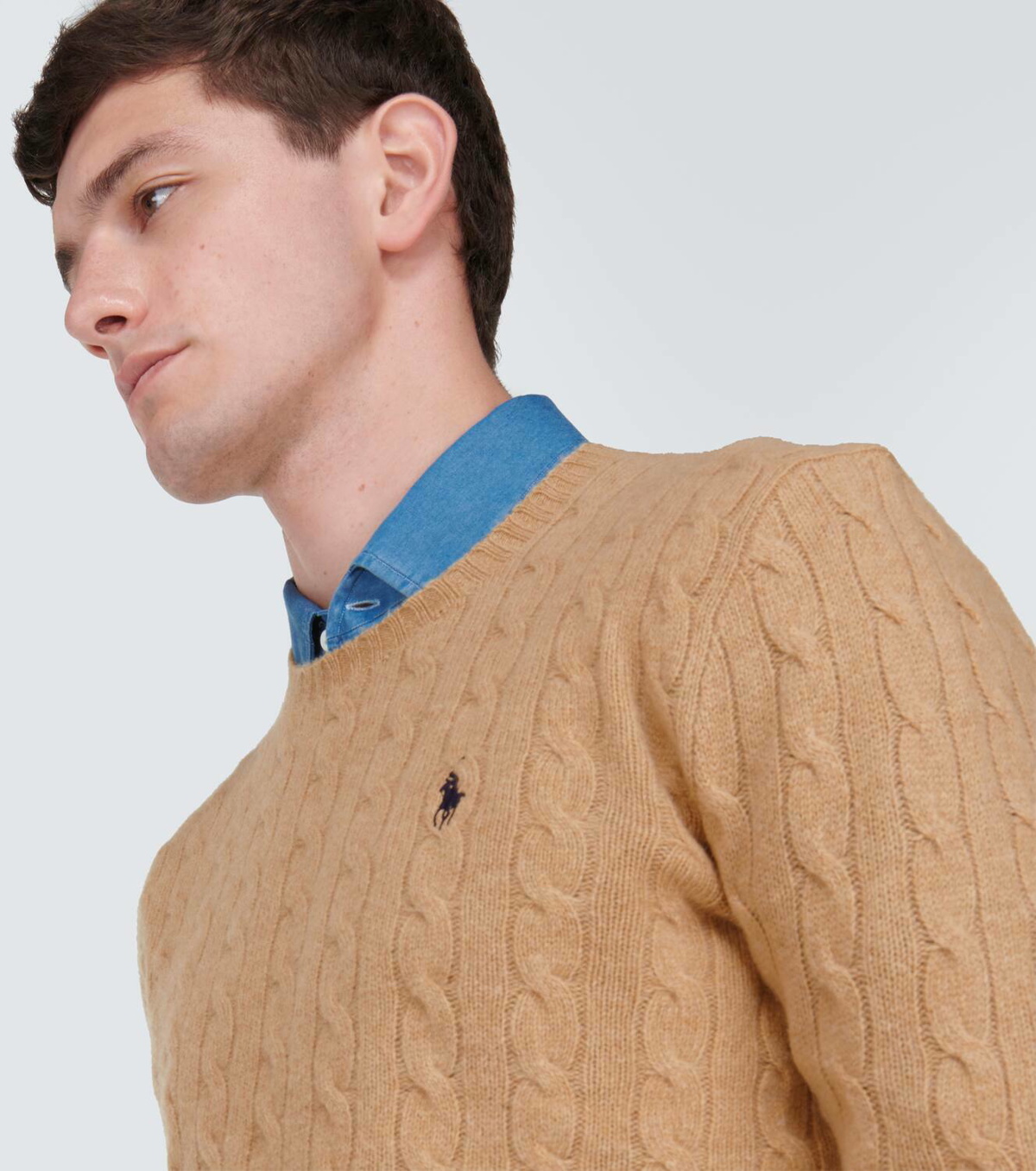 Polo Ralph Lauren Cable-knit wool cashmere sweater Polo Ralph Lauren