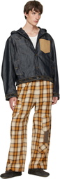 We11done Navy Old School Denim Jacket