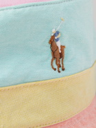 POLO RALPH LAUREN - Logo-Embroidered Colour-Block Cotton-Canvas Bucket Hat - Multi - S/M