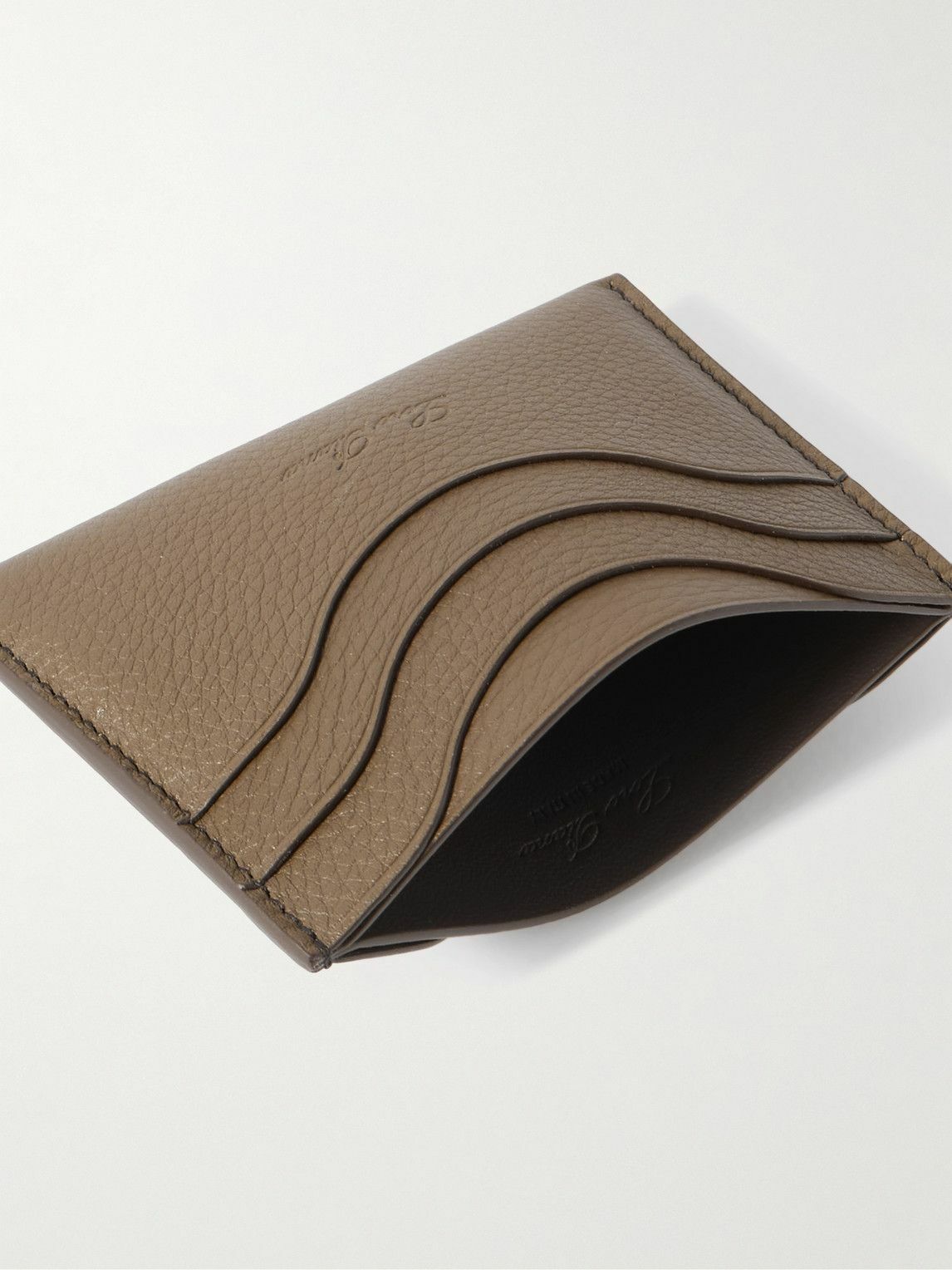 Loro Piana - Logo-Debossed Full-Grain Leather Cardholder