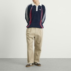 Adidas Men's Wicons Polo in Night Indigo/Better Scarlet/Off White