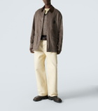 Loewe Suede-trimmed jacket