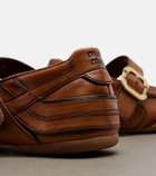Miu Miu Gymnasium leather Mary Jane flats