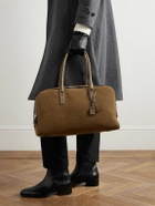 TOM FORD - Leather-Trimmed Nubuck Weekend Bag
