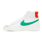 Nike White and Yellow Blazer Mid 77 Vintage Sneakers