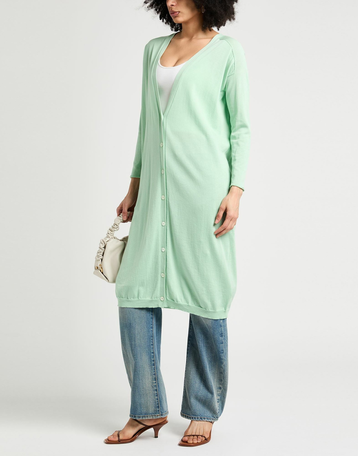 Malo Womens Cardigan Light in Green