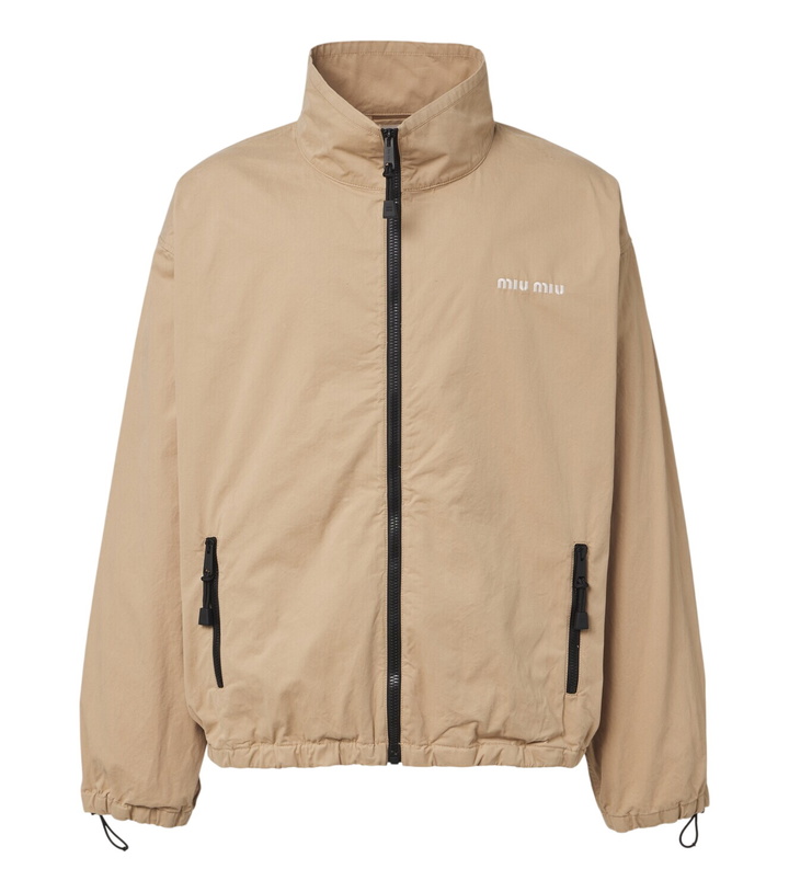 Photo: Miu Miu Cotton gabardine blouson jacket