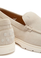 Tods Estivo Suede Loafers Grey