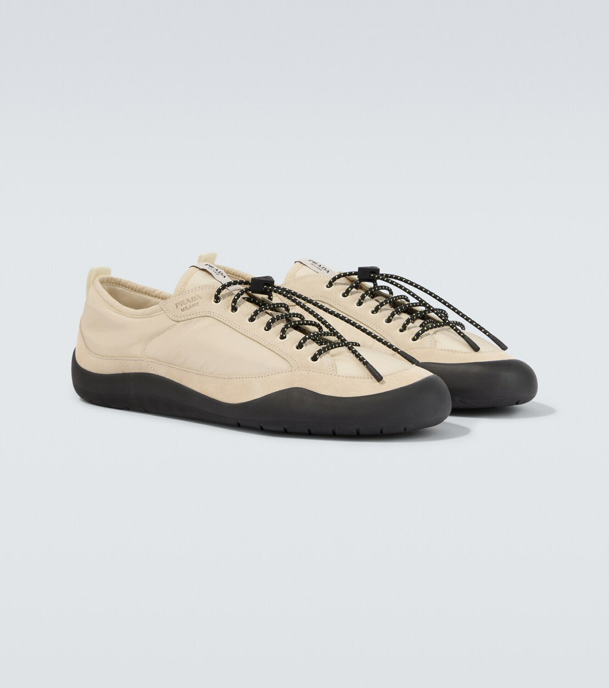 Prada Speedrock Re-Nylon and suede sneakers