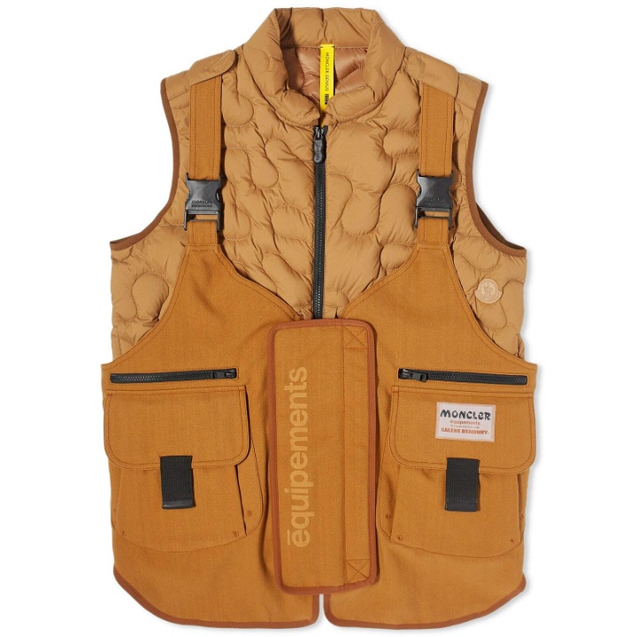 Photo: Moncler Genius x Salehe Bembury Sierpinski Vest in Rust