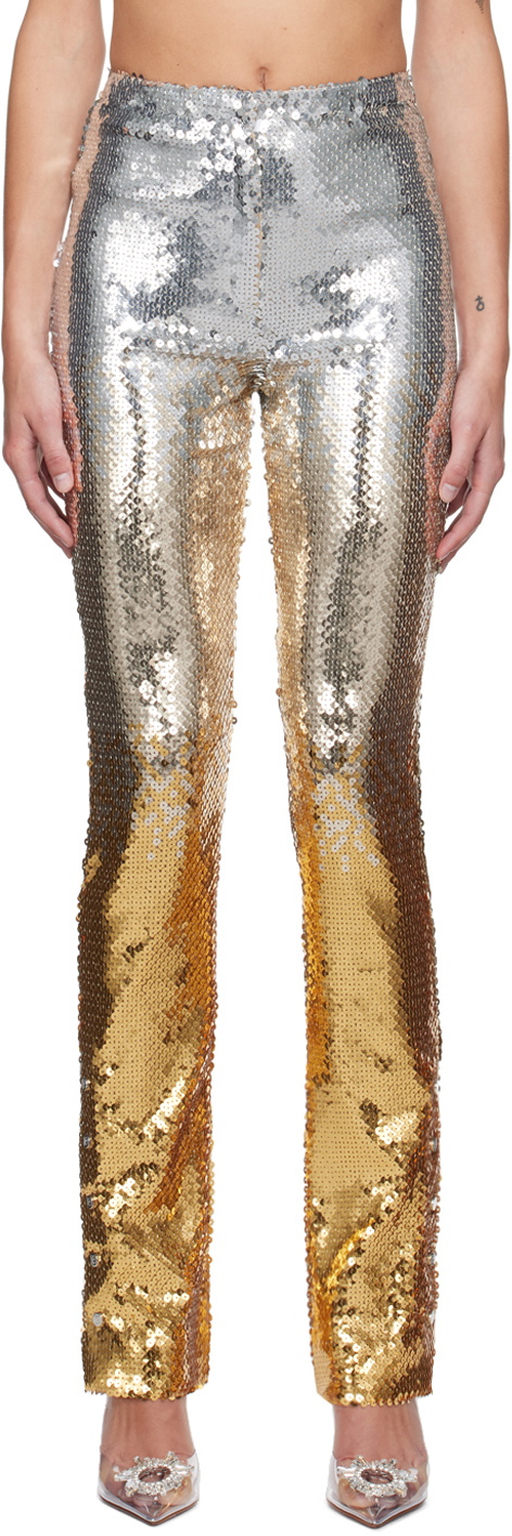 Buy Maroon Glitter Printed Kurta With Almond Gold Trousers And Dupatta  Online - Aurelia