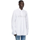 VETEMENTS White Glitter Shirt