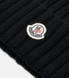 Moncler Ribbed-knit virgin wool beanie