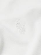 Polo Ralph Lauren - Logo-Embroidered Cotton-Blend Piqué Polo Shirt - White