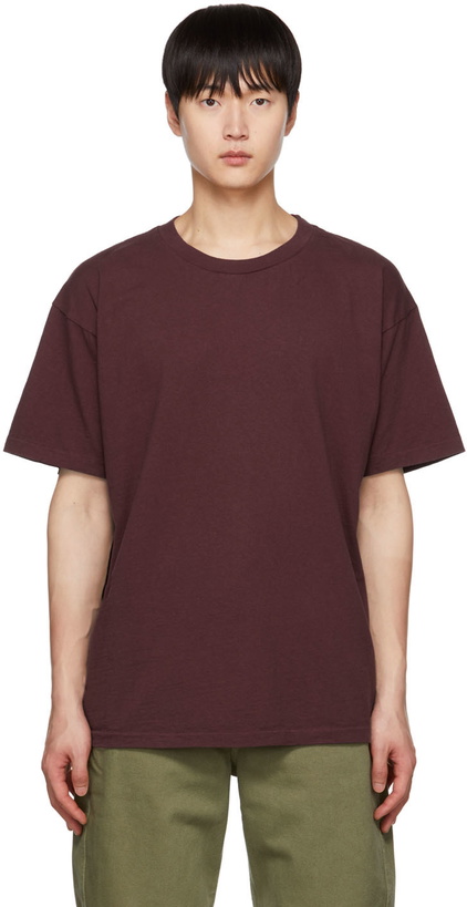 Photo: John Elliott Burgundy University T-Shirt