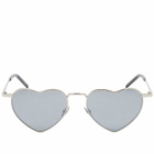Saint Laurent Sunglasses Women's Saint Laurent SL 301 Lou Lou Sunglasses in Silver