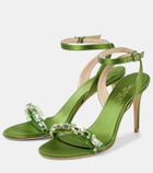 Giambattista Valli Embellished satin sandals