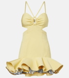 Rabanne Cutout layered ruffled minidress