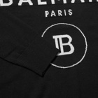 Balmain Logo Crew Knit