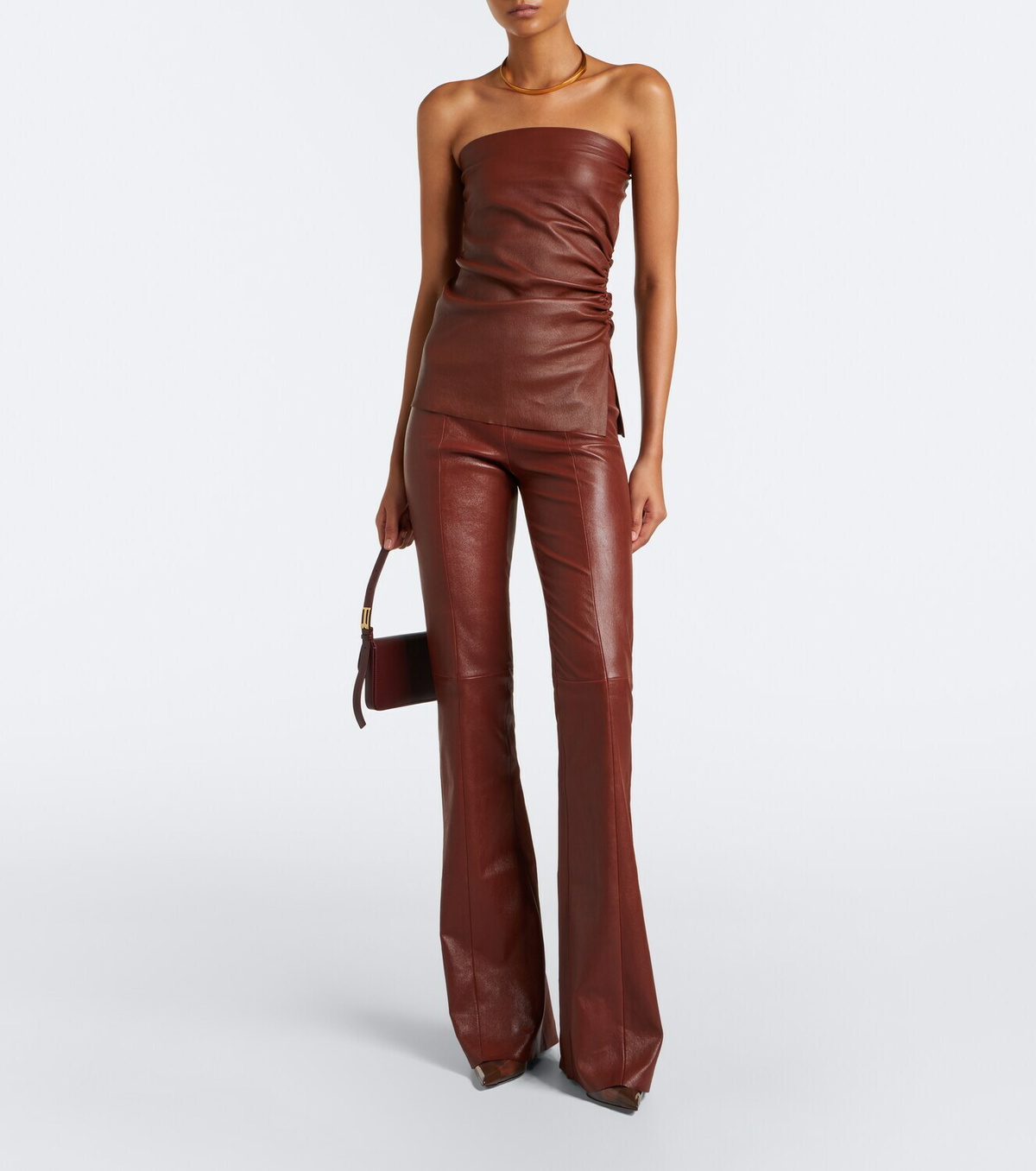 Stouls Gege leather flared pants