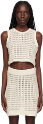 LESET Off-White Lucy Tank Top
